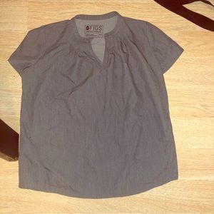Figs Maternity Top in Graphite